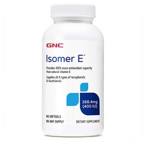 GNC 지엔씨 이소머E Isomer 네츄럴 비타민 E 400 IU 이성질체 268mg 1개