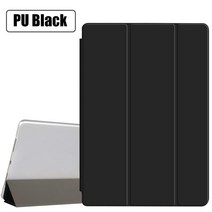 테블릿 케이스 삼성 호환 SM-T510 가죽 태블릿 케이스 funda Trifold 스탠드 커버 슬리브 보호 스킨 가방, 06 SM-T220 T225, 06 PU  Black