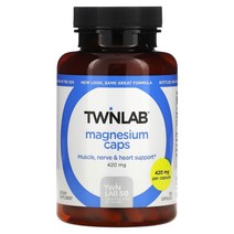 Twinlab Magnesium 420 mg 100 Capsules 트윈랩 마그네슘 캡스 420 mg 캡슐 100정