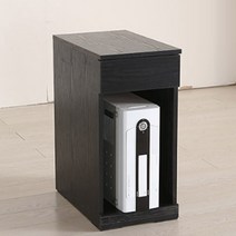 PC본체수납함 학생책상아래 1단서랍장 컴퓨터정리대 숙박업소, 블랙