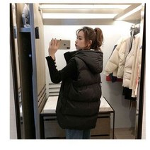 패딩 조끼 여성 겨울 후드 가을 다운 코트