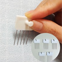 국내제작 무타공액자걸이 꼬꼬핀 꼭꼬핀 벽지핀 벽걸이 후크 시계 핀 다용도 5P 10P세트, 꼭꼬핀 10개(일자형)
