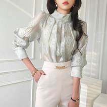금찌 폴링 오간자 블라우스 ST5486B