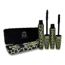 마스카라 1 세트 2 pcs 러브 알파 3d 섬유 속눈썹 마스카라 rimel 메이크업 세트 maquiagem wild leopard 방수 더블 마스카라, 729 상자 포함