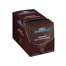 Ghiradelli Ghirardelli Premium Hot Cocoa Double Chocolate 기라델리 달콤한 프리미엄 핫코코아 더블 초콜렛 645g 1팩 핫초코, 43g, 15개입