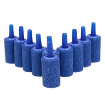 10Pcs 에어 펌프 버블 디퓨저 Airstones 수족관 산소 스톤 실린더 Aerator 물고기 탱크 수경법 블루 블랙, 03 Blue