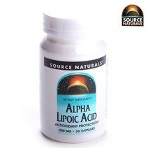소스내츄럴스 알파리포산 600mg 캡슐, 30개입 × 1개