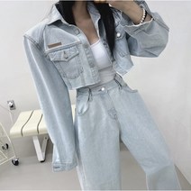 제이제이 각 데님 자켓