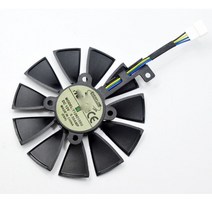 공냉 cpu 저소음 쿨러 수냉식열교환기 ASUS Strix GTX 1060 1070 1080 GTX1080Ti RX 480580 R9390 T129215SU 87MM 그래픽 팬, 팬 -B 5Pin