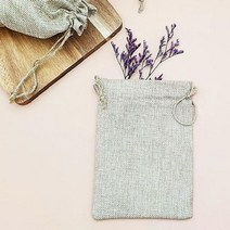 린넨파우치 린넨 스트링 파우치 정리 주머니 이너백 더스트백 M
