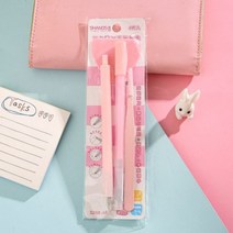 심플한 문구 세트 크리에이티브 도트 접착제 펜 조각 칼 삽 족집게 DIY 학교 수제 교사 용품 4 개/세트, Pink