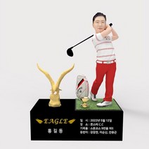 3D피규어 남자 골프피규어 피니쉬 이글트로피 금색독수리 날개형 기념패 몬스터3D, 골프트로피 21cm, 선택안함