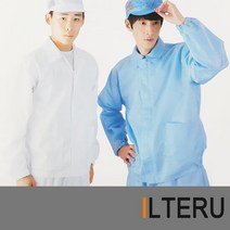 일터루 제전복 방진복 긴팔 상의, 색상:스카이블루|사이즈:2XL