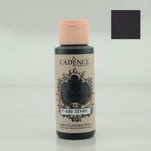59ml 용량 체험학습 스타일리쉬 무광 매트 헤리티지공예 카덴스 패브릭 섬유물감 Black(F630)