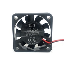 커스텀수냉 pc 쿨러 게이밍 12V 24V 40mm 40 cm 40x40x10mm 3D 프린터 그래픽 카드 냉각 팬 2 개/몫 유체, 02 24V_03 Fluid bearing 2pin