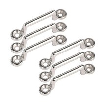 Amarine Made 스테인리스 스틸 비미니 탑 스트랩 패드 아이 지프 코르벳 버기 카약 타이 다운용 풋맨 루프 6개 팩 487605