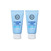 [ 조 은 마 켓 ] 해 피 바 스 내 추 럴 포 밍 클 렌 징 폼 화 이 트 클 레 이 150g 말 끔 모 공 케 어, 2개