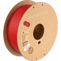 폴리테라 PLA 3D 프린팅 필라멘트, 1000g + 군대 빨간색