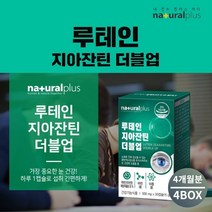 맑은 눈 안구 건강 황반 시력 에 좋은 눈이물감 노화 건강 늦추는 개선 루테인 지아잔틴 케어 성인 남성 여성 영양제, 4BOX(4개월분), 0.5g