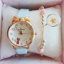 별사탕나무 초등학생 시계 어린이 손목시계 팔찌세트