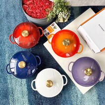 르쿠르제 [정품] x Paris 에펠탑 22cm 5colors 르쿠르제냄비 르쿠르제무쇠냄비, 5)바이올렛