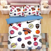 패션 스마일 침구 4피스 1.8m 2피스 1.5m 침대 1인 학생 기숙사 3피스