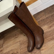 가죽롱부츠 옆지퍼 첼시부츠 블랙 브라운 2color 4cm 슬림 종아리 넓은 스퀘어 키큰여자