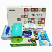 각티슈[더좋은 선물세트 7종]선물세트/물티슈/청소박사/각티슈/키친타올/크린랩/답례품/사은품[드림무역], 더좋은선물세트(7종)