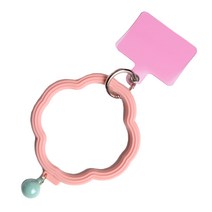 소나솔 핸드폰 스트랩 손목스트랩 스마트폰 팔찌 + 고리 + 태그홀더 스트랩, M.아프리콧