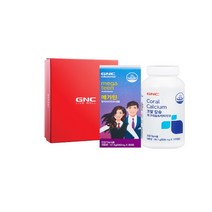 지앤씨 AK분당점 GNC AK백화점 메가틴 멀티비타민&미네랄 (90정)+ 코랄칼슘 마그네슘&비타민D (120캡슐) 세트, Free