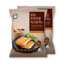 임실치즈 국내산 자연치즈 통 등심 두툼한 돈가스 치즈까스 냉동 에어프라이어 간편식 320g, 2봉