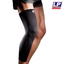 LP SUPPORT 무릎 보호대 LP-667 스판덱스 재질 배드민턴 배구 자전거 KNEE, 블랙