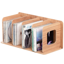 CD 꽂이 DVD 장 진열장 정리대 수납 장식장 보관함, 에쉬 월넛