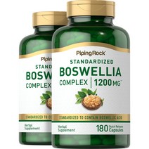 PipingRock 보스웰리아 Boswellia Complex 1200mg 120정 X 2개, 단품, 단품