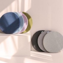 NEW 모세스 원형 방석 폴리폼 8컬러 사무실 벤치 의자 dark gray