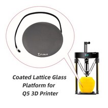 flsun q5 sr 3d 프린터 유리 플레이트 빌드 표면 코팅 격자 유리 플랫폼 열 침대 유리 침대 3d 프린터 업그레이드 부품, q5용