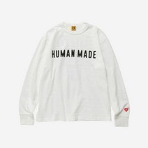 휴먼 메이드 클래식 롱슬리브 티셔츠 화이트 Human Made Classic L S T-Shirt White 459398