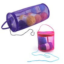 뜨개파우치 뜨개실 보관 주머니 가방, 뜨개파우치 핑크(소형)