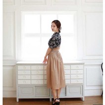 선데이한복 예쁜 5부 블랙 잔꽃 저고리 데일리 생활한복