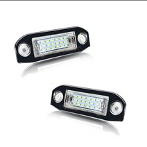 자동차 번호판 차량 용품 IJDM 볼보 S60 등 아주 밝은 Canbus 오류 없는 크세논 흰색 LED 자동차 번호판 조, 한개옵션0