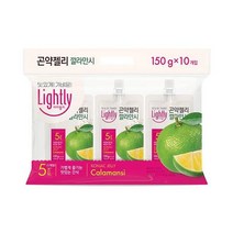 청정원 달달구리 라이틀리 곤약젤리 깔라만시 간편식 150g 10개입 쫀득쫀득 야식 어른 회사간식, 8세트