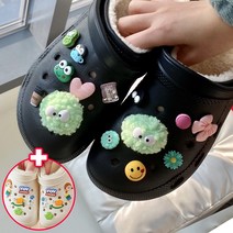 여성겨울슬리퍼 털슬리퍼 기모 외출용 방한슬리퍼 폼폼장식 포함