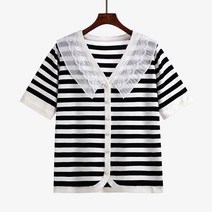 빅사이즈 여성 여름 자켓 가디건 반팔 니트 카라 프릴 2xl 3xl 볼레로 크롭 루즈핏 임산부 체형 커버 코디