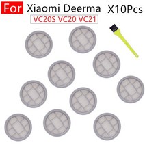 vc20s vc20 핸들 진공 청소기 hepa 필터 xiaomi deerma vc20s vc20 핸들 진공 청소기 부품 액세서리 필터, 11개