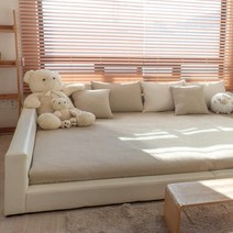 천솜이 모드 순면 60수 패밀리침대패드, 베이지