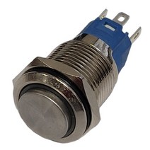 12V 16mm 방수 누름푸쉬버튼 스위치 하이헤드 투톤링, 1개