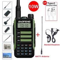 무전기 2022 baofeng uv-16 max ip68 방수 워키 토키 듀얼 밴드, uv16-패키지 6