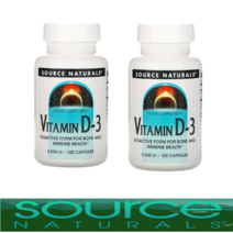 비타민d-3 소스내추럴스 비타민d 비타민D-3 5OOOIU [12O정*2병]