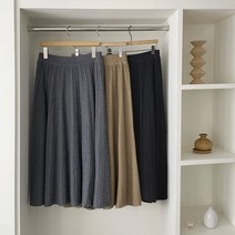 다잇템 [다잇템] 여자 니트치마 후레아 에이라인 FW 울혼방 롱스커트