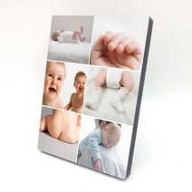 주문제작 사진액자 돌 사진 커플 포토 기념일 선물, 20x25cm